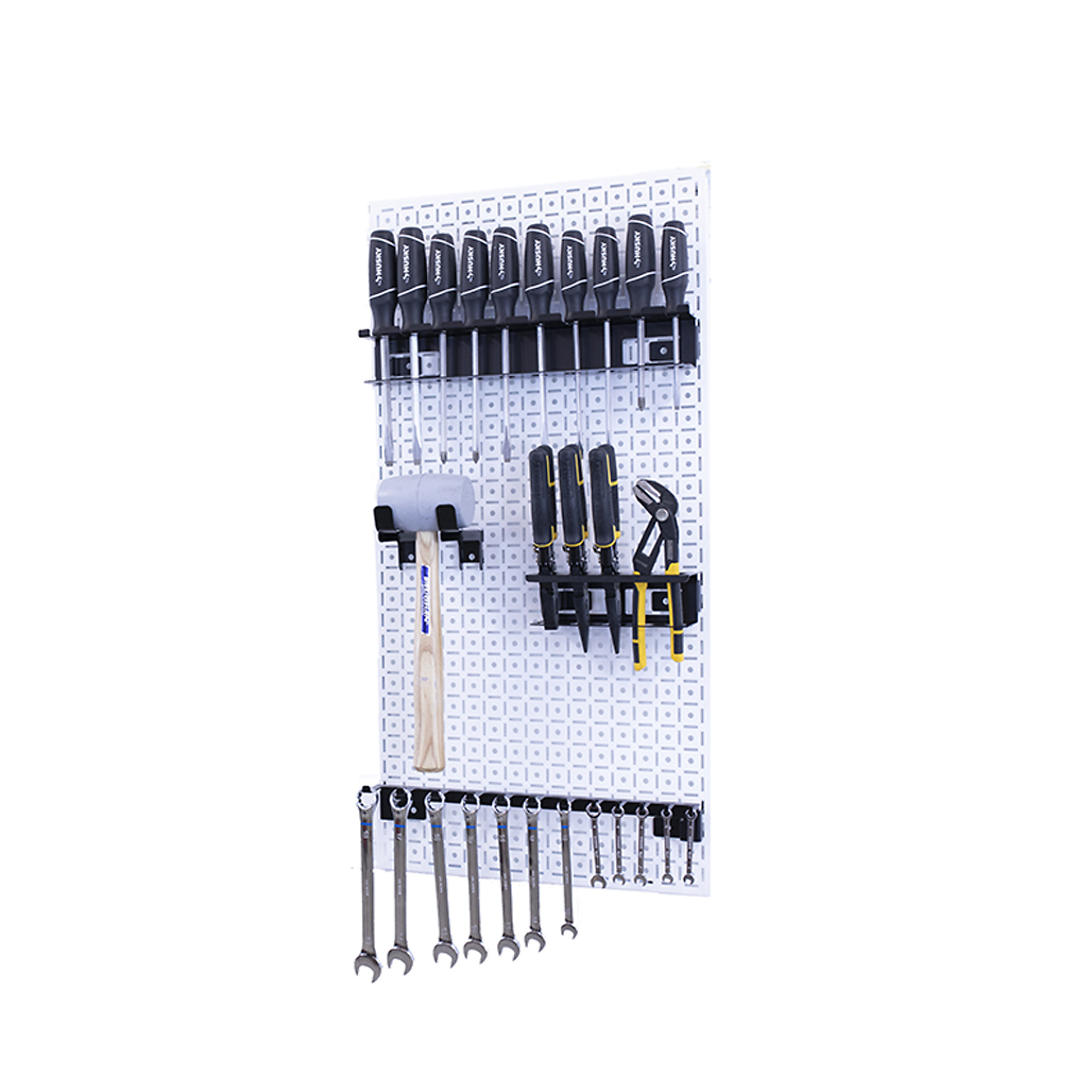 OmniWall, OmniWall metal pegboard storage kit for storage, Length 16 in, Width 32 in, Model# CGS-KIT-1PL